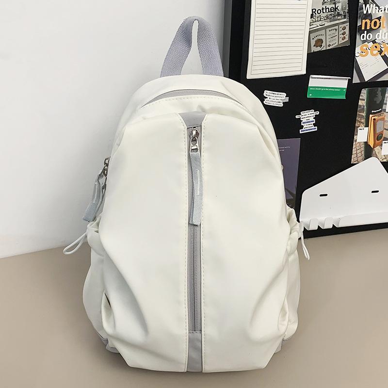 Children's Small Schoolbag for College Students Simple New Small Backpack for Girls Men's Contrasting Color Backpack for Girls