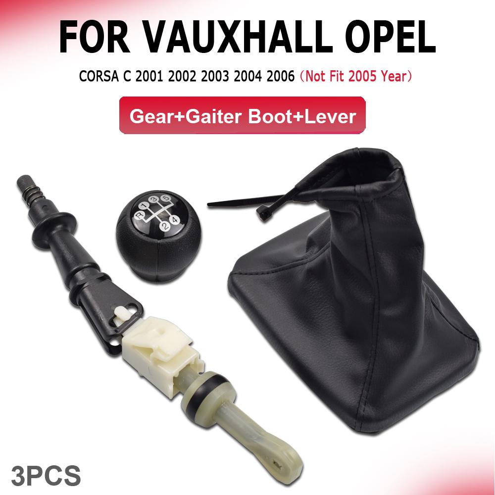 5 Speeds Gear Shifter Knob Stick Head Lever Handle Replacement For Vauxhall Opel Corsa C 2001 2002 2003 2004 2006