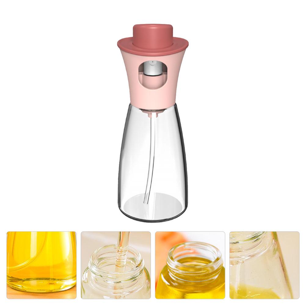 1pc Olive Sprayer Bottle Exquisite Design Visible Glass Fine Oil Control For Cooking Kitchen Storage Bottle Practical Oil