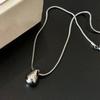 Adjustable Length Rope Clavicle Chain Zinc Zinc Alloy Heart Pendant Necklace Y2K Water Drop Necklace  Party