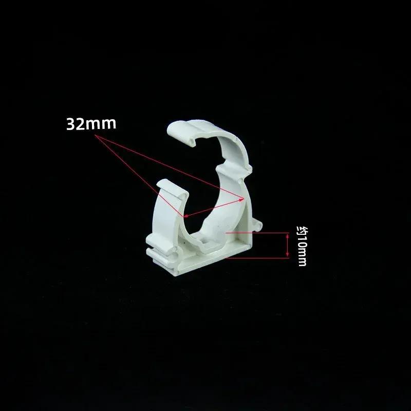 20/50Pcs Plastic PPR Clamp Holder For Water Pipe Tube Fittings With Cover Diameter 16mm 20mm 25mm 32mm 40mm