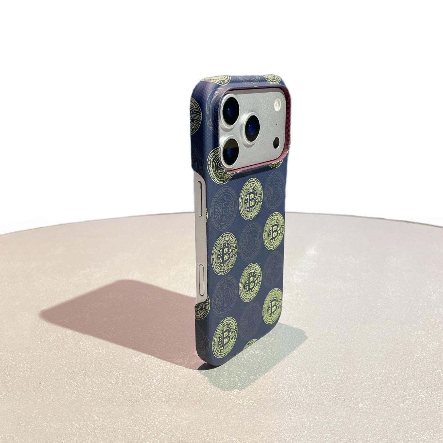 

Kevlar iPhone 17 Pro Max Case: Bitcoin Skin Feel, Drop-Proof, Lightweight 14