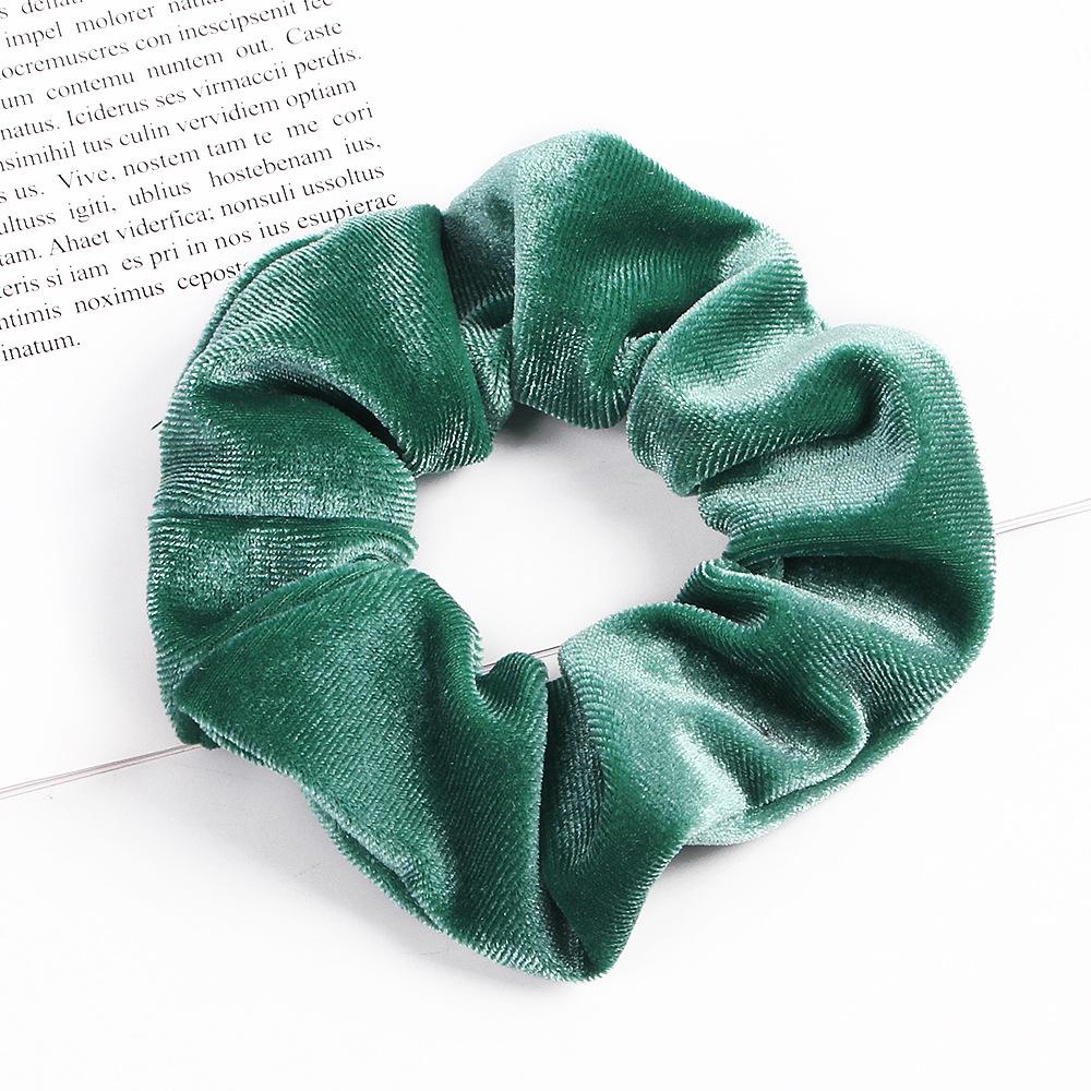 Elegant Velvet Hair Ring Scrunchie Women Girls Elastic Hair Rubber Bands Gum Accessories Tie Hair Rope Ponytail Holder Headdress