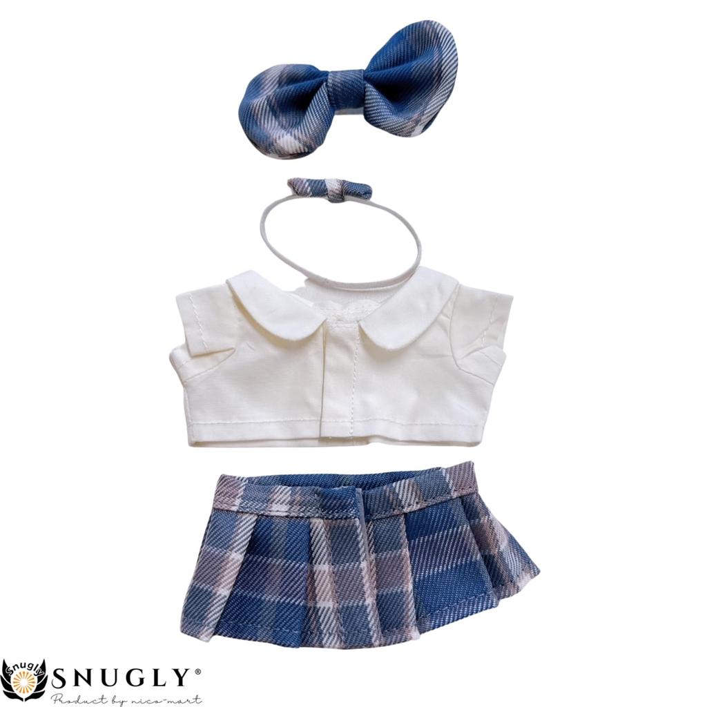 Snugly Labubu Clothes for Labubu Plush Toy, Dress-Up Set, 17cm Doll Clothes, Accessories for the First and Second Generation Labubu (LBB 03)