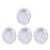 4pcs Automobile Round Reflector 1.65in Transparent Safety Reflector for Driveway Fence Gate Posts Trailers