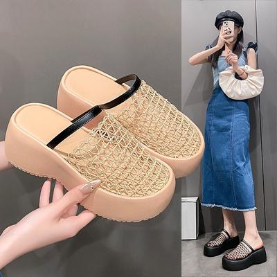 Newly-released Niche Flip-flops with Openwork Design and Thick Sole - Women's Shoes
