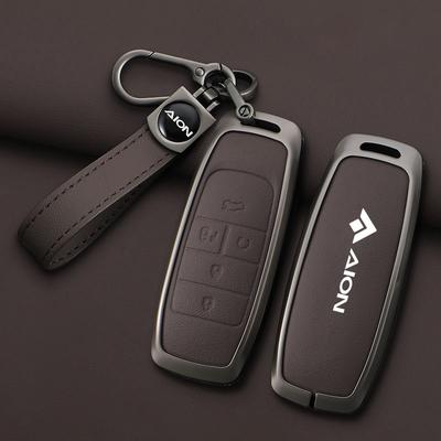 5 Buttons Zinc Alloy Car Key Cover Case Protect Shell Holder for GAC AION Y Plus S V LX IA5 Smart Remote Keychain Accessories