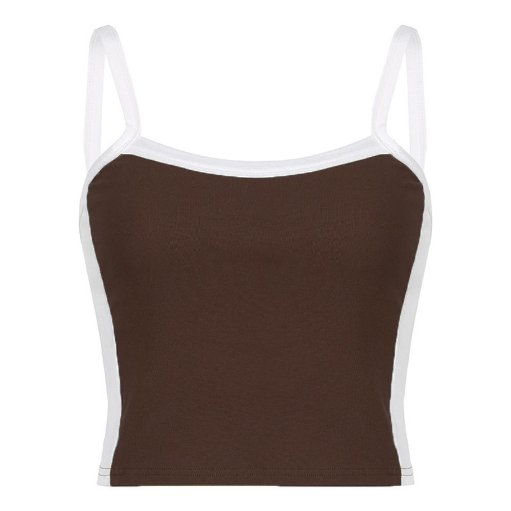 

Spicy Girls Style Women s Short Vest Bottoming Shirt Sling Tank Slim Crop Top Spring and Summer M