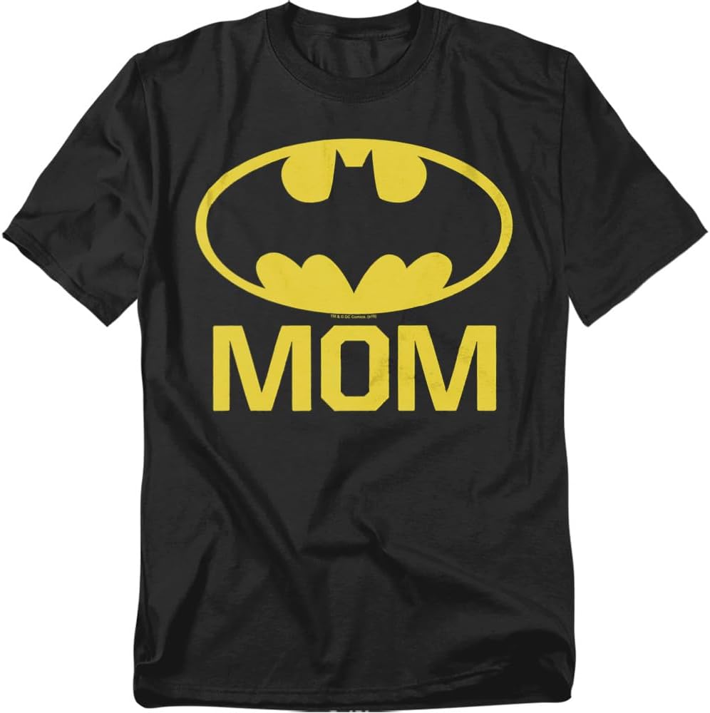 Popfunk Batman Bat Mom Mother s Day T-Shirt, Black S