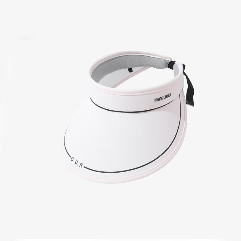 2024 Spring Summer Outdoor Sun Protection Ponytail Wide Brim Hat Korean New Ice Silk Sun Hat