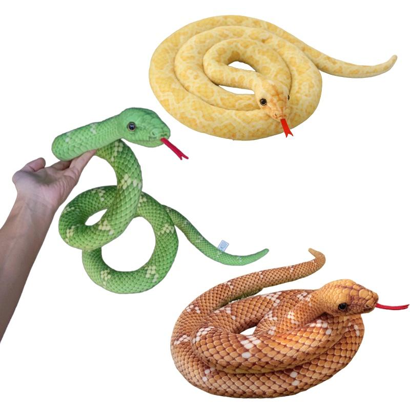 High-quality And Absolutely Innocuous Multicolor Plush Snake Type Anaconda Toy