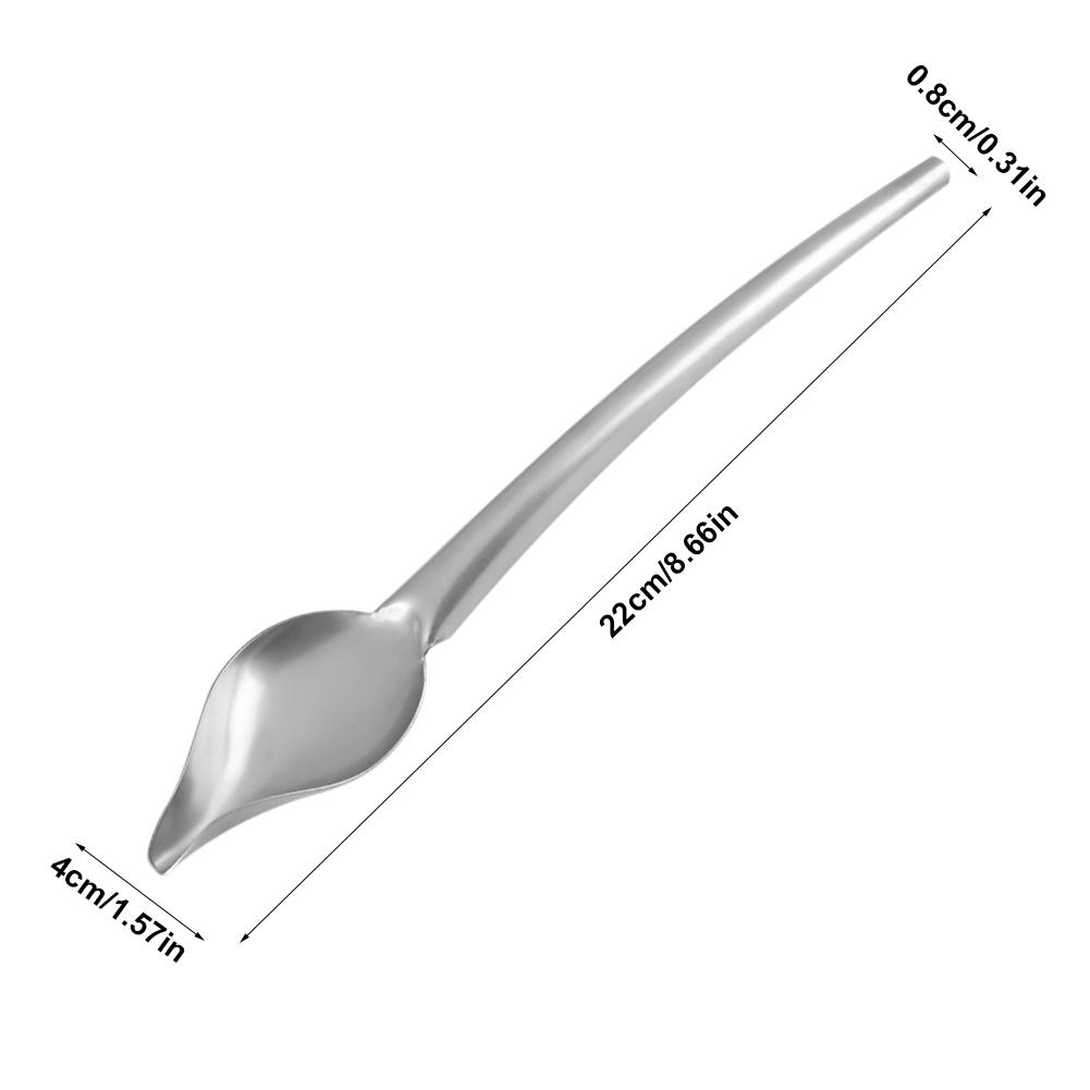 Stainless Steel Sauce Spoon Draw Tool for Dressing Dessert Food Plate Decor Design L