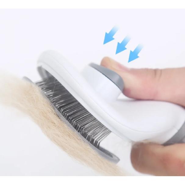 1PC Pet comb with one-button press to remove loose hair and shedding, special comb for dogs and cats, pet supplies