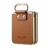 Luxury Business Ring Holder Leather Case for Samsung Galaxy Z Flip 7 6 5 4 5G Flip7 FE Flip6 Shockproof Electroplated Edge Cover
