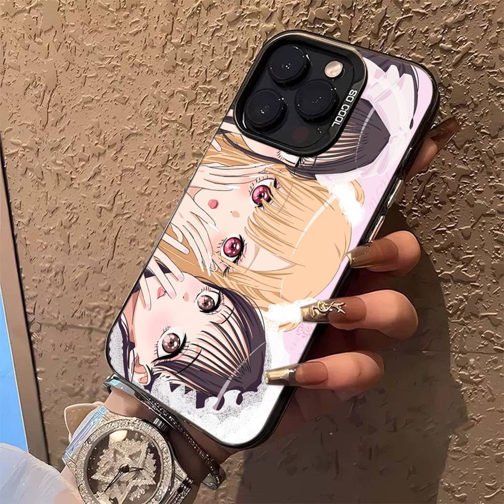 Anime My Dress Up Darling Phone Case For iPhone 16 15 14 13 12 11 Pro Max 17 Plus Colorful Cover