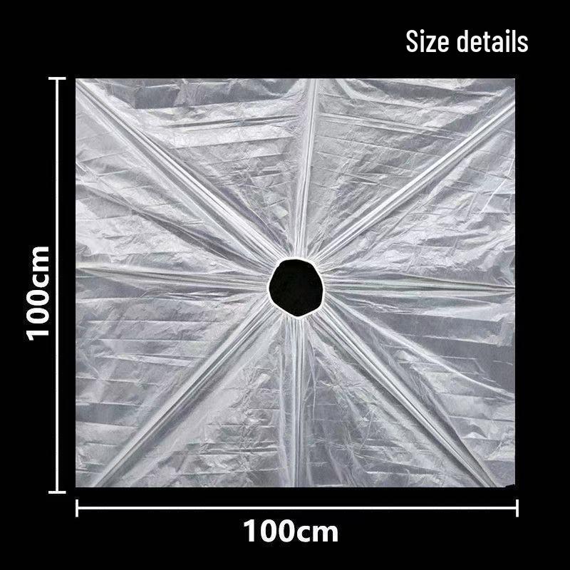 Einweg-Frisierumhang aus Kunststoff mit elastischem Halsausschnitt