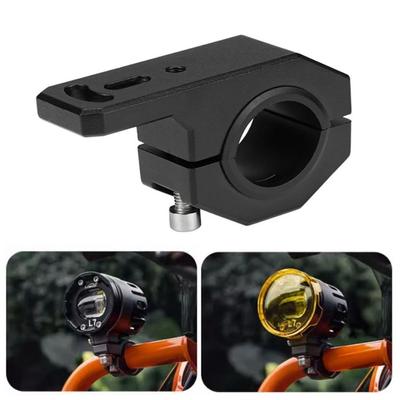 Aluminum Alloy Motorcycle Bumper Spotlight Auxiliary Lamp Bracket LED Head Light Tube Clamp Mount Kit
