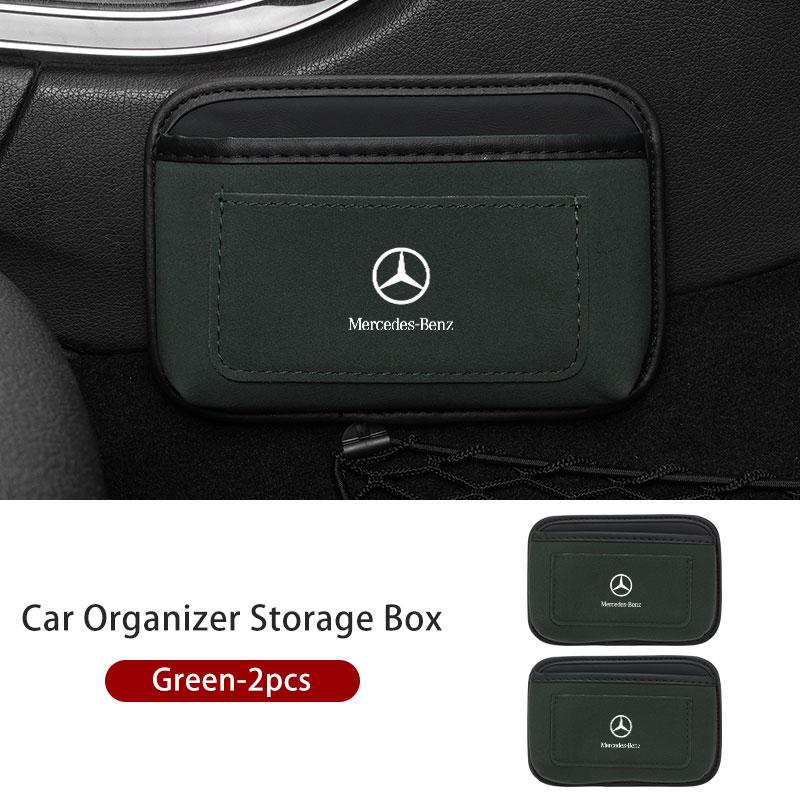 CRS1 Car Storage Pocket Sticky Side Door Hanging Phone Purse Box For Mercedes Benz W202 W212 W126 W140 W168 W177 CLS GLE GLC GLS CLA