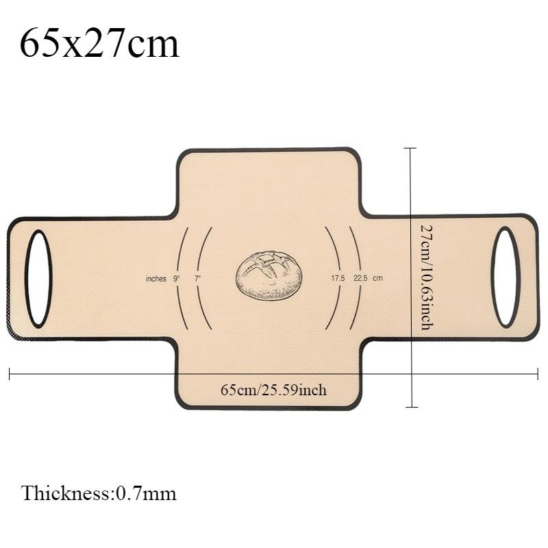 Silicone Bread Liner Reusable Food-Grade Bread Baking Mat Heat Resistant Sling Non-Stick Loaf Pan Lifters Dough Transfer Tool