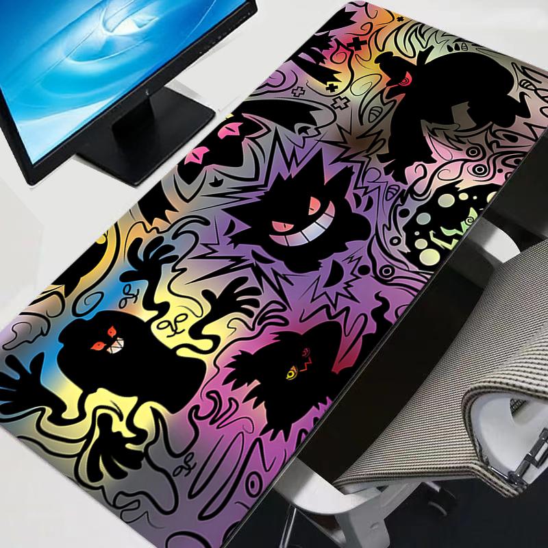 Mouse Pad Gaming Accessories PC Pokemon Pikachu Gengar Gamer Alfombrilla Big Computer Desk Mat Laptop Varmilo Keyboard Mousepad