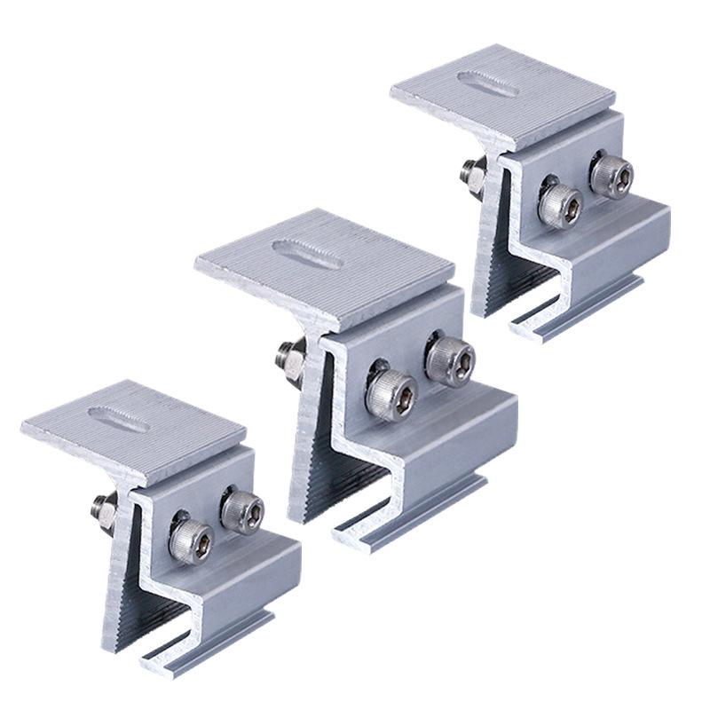 Photovoltaic Color Steel Tile Aluminum Alloy Fixture for 470 Standing Seam 760/820 Angle Roofs