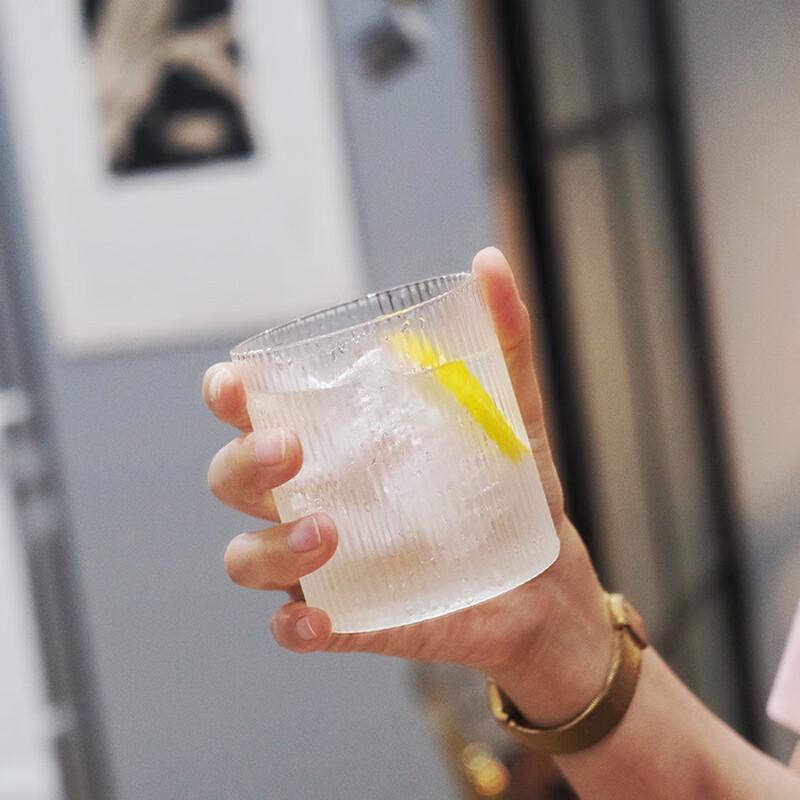 Shangqi Vertical Stripe Borosilicate Glass Tea Cup