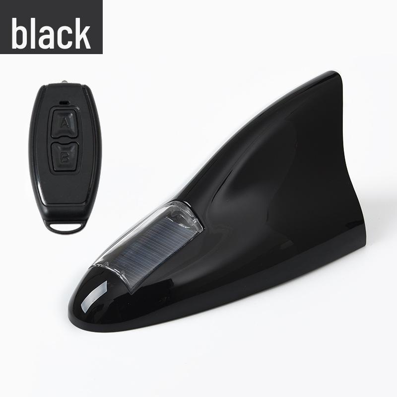 Remote-Control LED Solar Shark Fin Antenna for Car Decoration