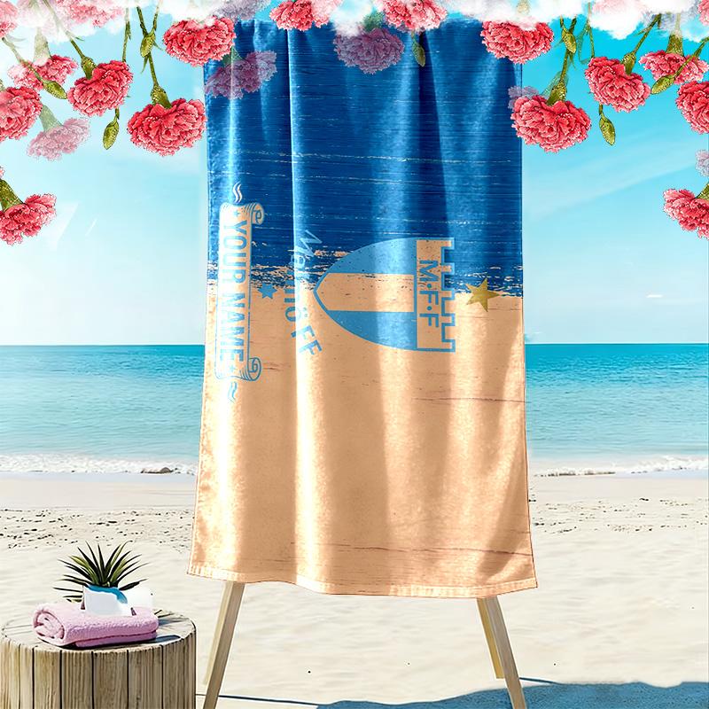 Malmö FF Print Beach Towel, Large Soft Quick Dry Towel for Beach Camping Swimming