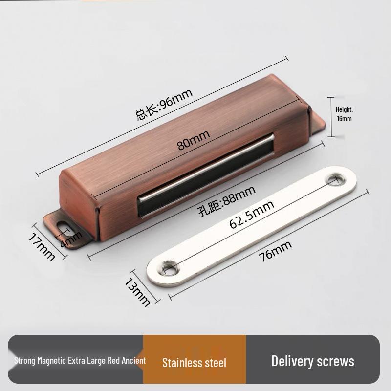 Modern Stainless Steel Magnetic Door Catch - Ball Latch Closure for Cabinet Accessories