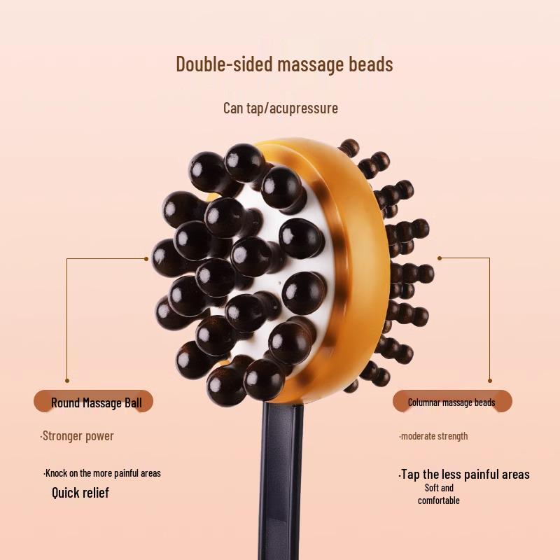 Handheld Elastic Acupuncture Meridian Massager for Back, Waist, Shoulder, and Neck