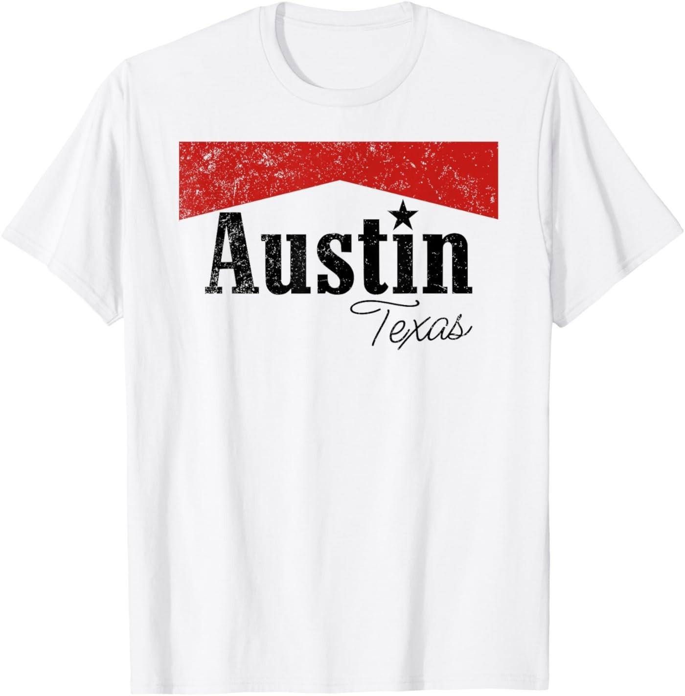 Austin Texas Vacation Souvenir Gift Tee T-Shirt S разноцветный