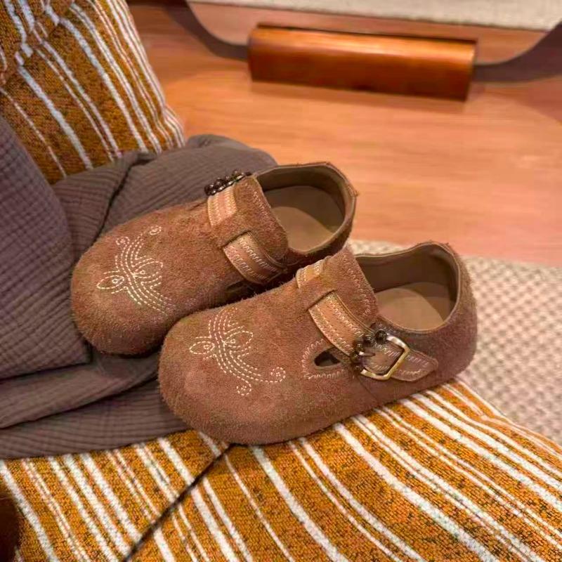 Retro 2025 New Soft Sole Versatile Women's Shoes Single Shoes