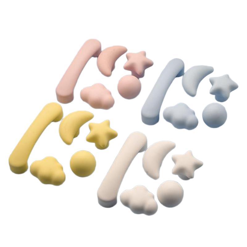 Maniglia per Armadio in Ceramica Carina a Forma di Stella Luna Nuvola Pomello Colorato per Cassetto per Armadio Mobile Decorazione
