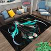 Nueva Alfombra de Banda Virtual H-Hatsune MM1ku para Sala de Estar Dibujos Animados Dormitorio Infantil Sofá Felpudo Alfombra de Piso Antideslizante Decorativa Regalo