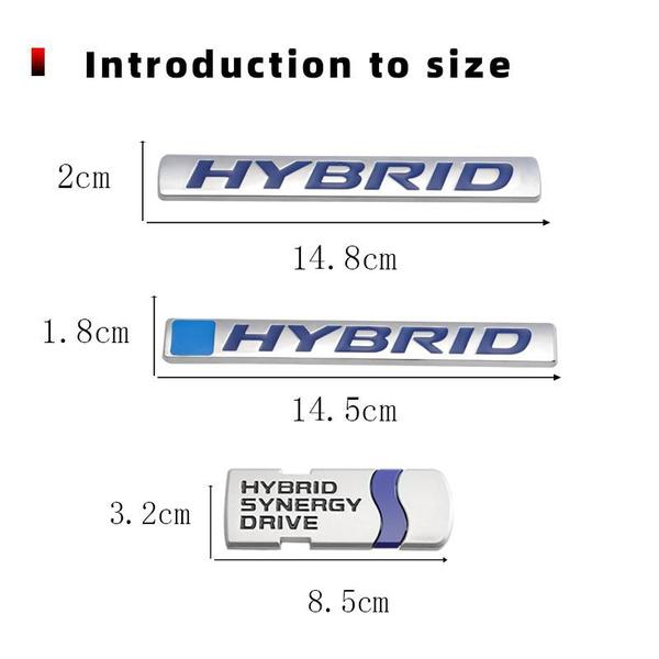 

Автомобильная наклейка, эмблема, авто значок, наклейка для Hybrid Synergy Drive, буква Prius Camry Rav4 Crown Auris Honda Focus Toyota Styling 15