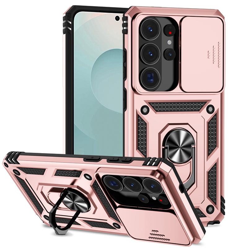 Slide Lens Case For Samsung Galaxy S26 Ultra Cover Samsung Galaxy S26 Ultra Coque Fundas Military Magnet Holder Phone Bumper