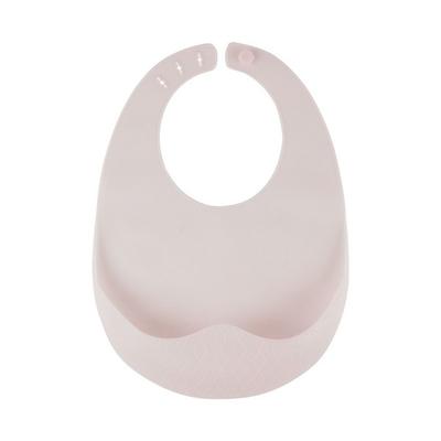 Yekko Mom Jelly Silicone Bib, Baby Pink, 1 Piece, 1 Piece