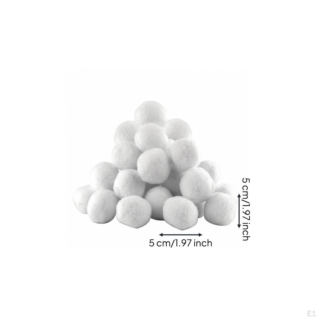 25 Pieces Indoor Snowballs Lightweight Snow Toy Soft for Holiday Parties, Kids