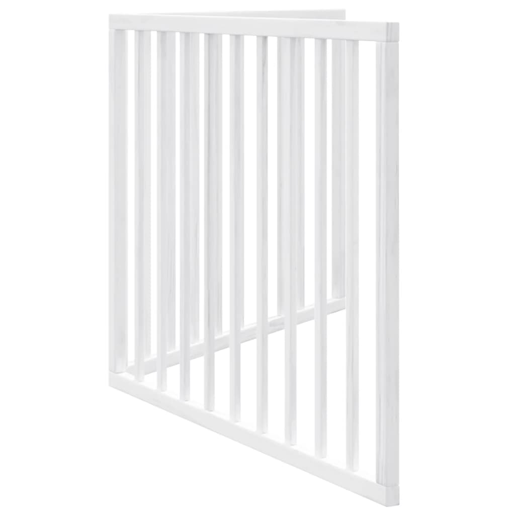 Vidaxl Foldable Pet Safety Gate, 2 Panels, White, 160Cm