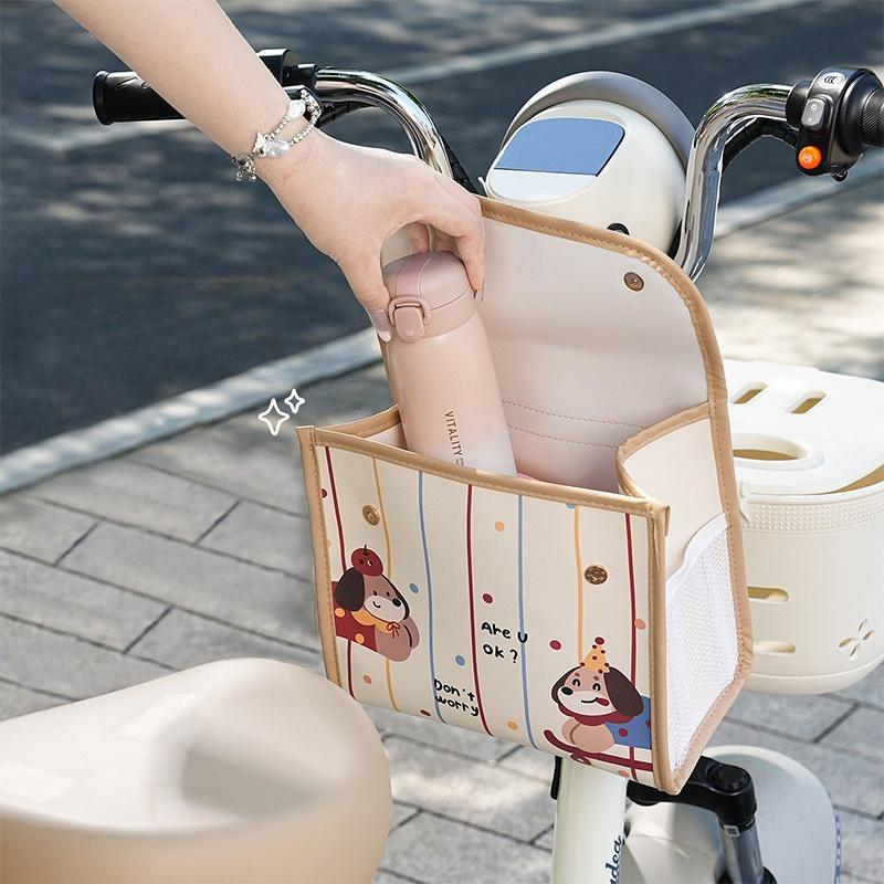 Cartoon Electric Car Hanging Bag Front Bag Waterproof Large Capacity Storage Bag Battery Motorcycle Multifunction Bag