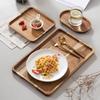 Ru Han Japanese Style Acacia Wood Oval Serving Tray