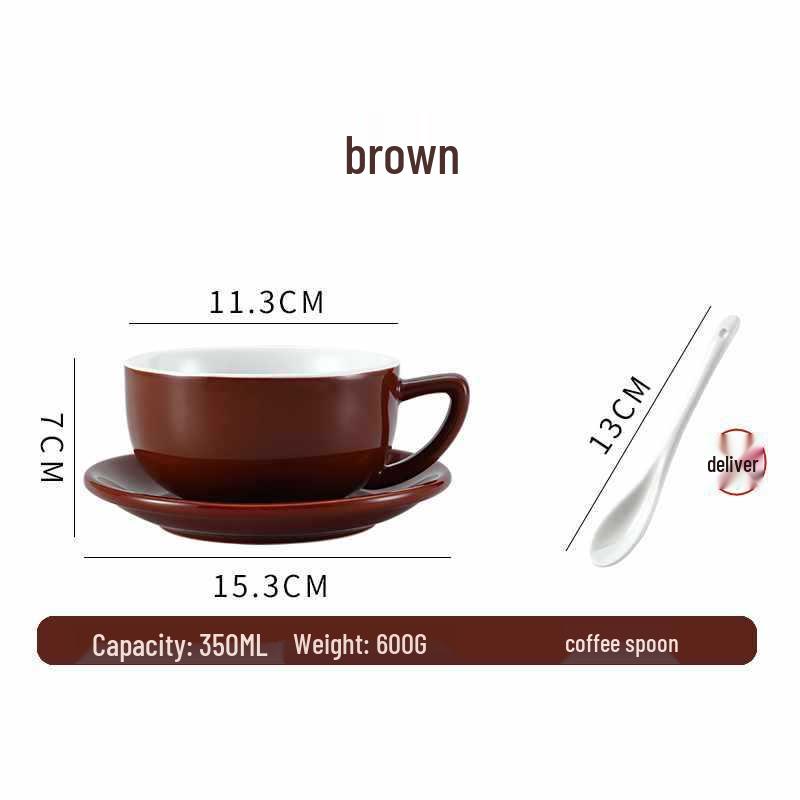 European Ceramic Coffee Set: Professional Latte Art, Cappuccino & Sawada Cups