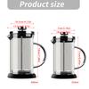 Delicate French Press Coffee Maker With Sturdy Borosilicate Glass And Rusts Proof Nonrust Steel Filter Coffee Presses