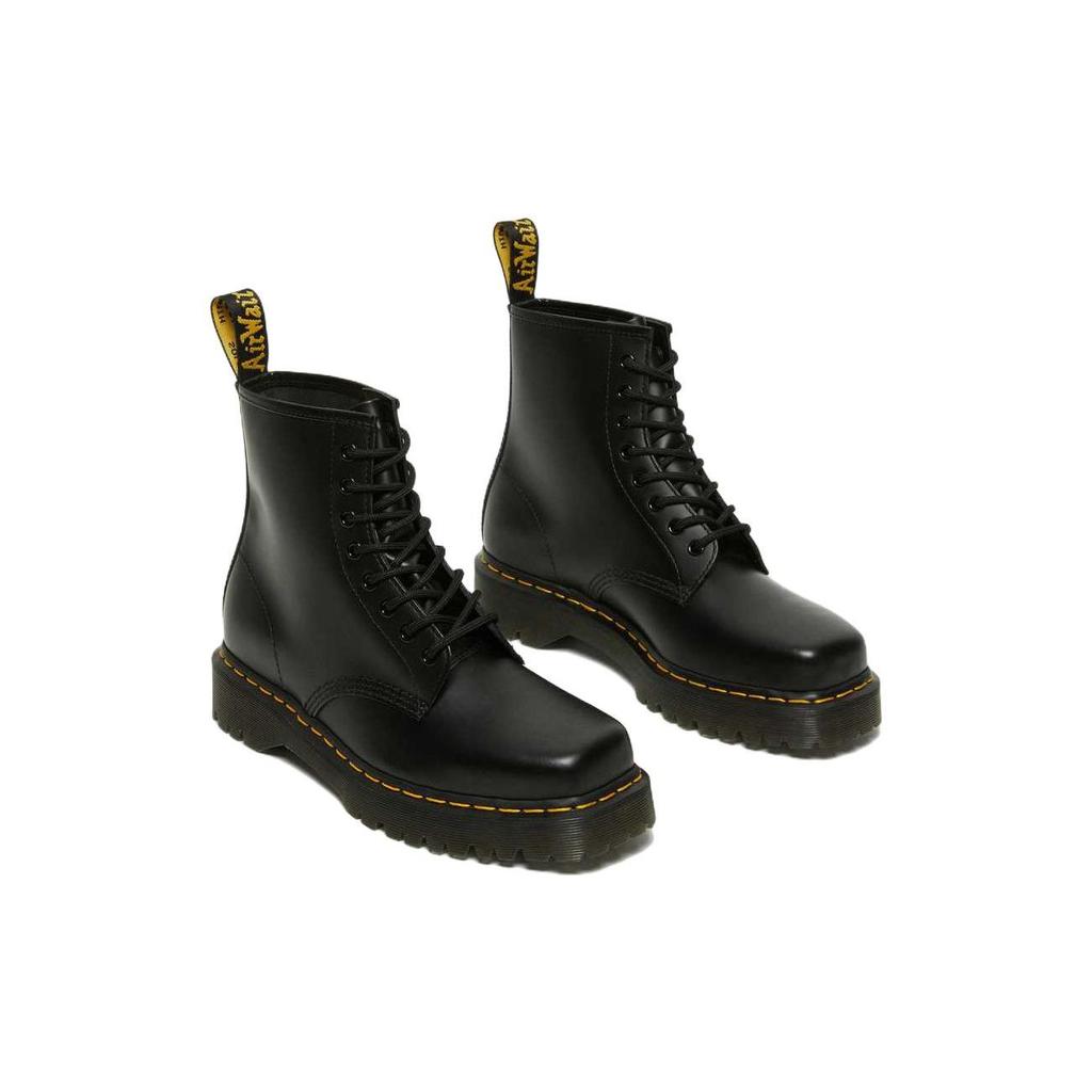 Dr. Martens 1460 Bex Kožená šněrovací bota s hranatou špičkou Černá Unisex tenisky 27886001