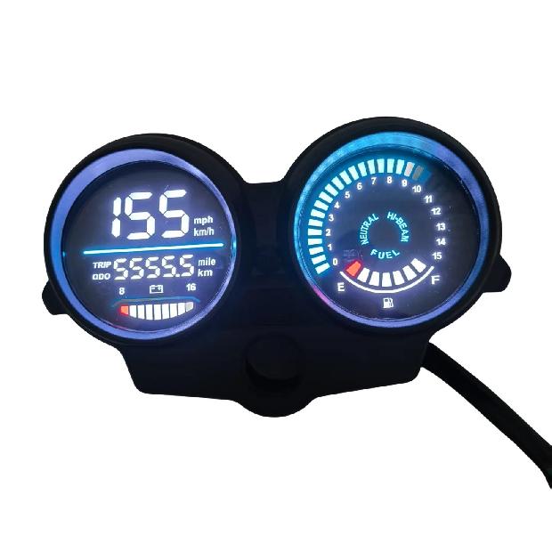 For Honda Fan125 CG125 TITAN 125 2005-2013 Panel Digital LED Odometer Speedometer Meter Dashboad Tachometer