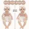 Golden Dress Doll 12 Inch 30cm Super Simulation Rebirth Doll Toy Doll Dress Up Party Soothing Doll, Christmas Gift