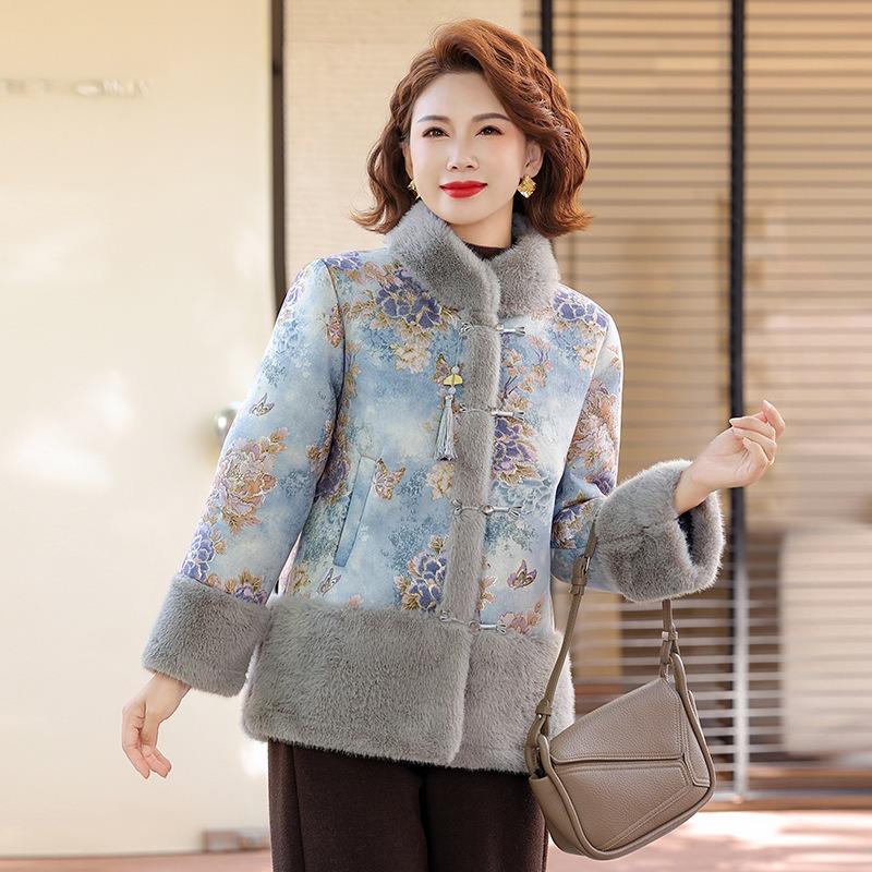 

Новый стиль зимняя шуба из искусственного меха норки средней длины с утолщенным мехом 5XL [recommended 150-80kg] светло-синий