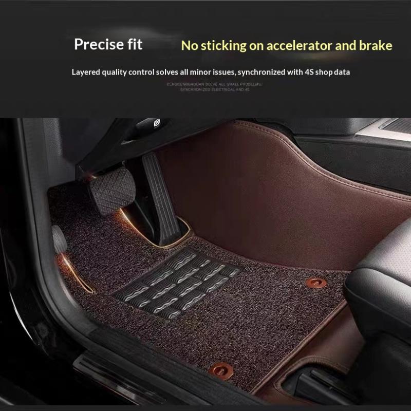 Set da 4 Pezzi Tappetino Pavimento Staccabile a Doppio Strato Clip Antiscivolo Manicotti Universali Morsetti Fissaggio Tappeto Auto Accesso Interno Auto