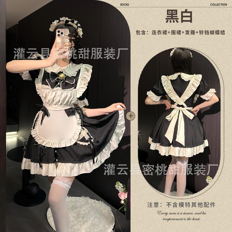 Sexy lingerie sexy slim cos lolita dress cosplay sweet apron elegant maid uniform