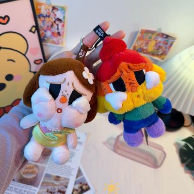 Bubble Matt Regenbogen Weinpuppe Plüschpuppe Puppe Taschenanhänger Anhänger Schlüsselanhänger Ring Geschenk Weiblich